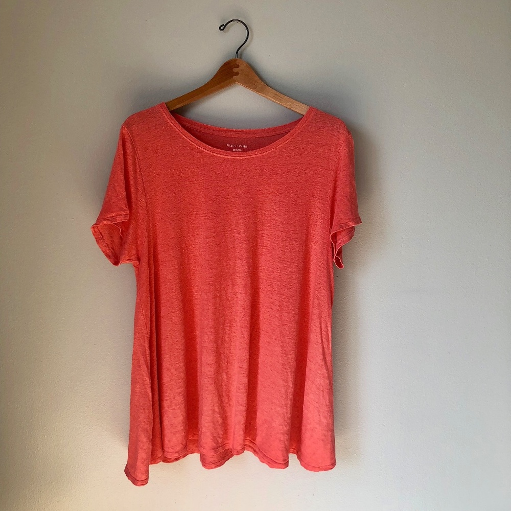 Eileen Fisher Coral Short Sleeve T-Shirt